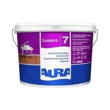 Aura Шёлково-матовая краска стойкая к мытью "Aura Luxpro 7" (под колеровку, матовый, база TR, 0,9 л)