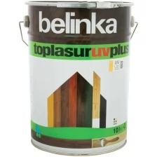 Защитная лазурь для дерева Belinka Toplasur UV Plus, глянцевая, бесцветная, 10 л