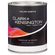 Американская интерьерная краска для стен Clark kensington Satin enamel, 0.47, Ultra White, Ace Paint