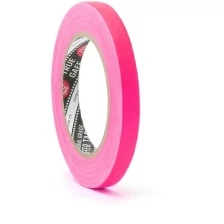 Клейкая тканевая лента тейп яркая розовая флюоресцентная для маркировки разметки упаковочная серия TrueGAFF 12мм/25м