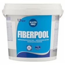 Гидроизоляционная мастика для влажных помещений Kiilto FiberPool, 1,3 кг.