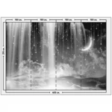 Фотообои / флизелиновые обои Звездный дождь 4 x 2,7 м