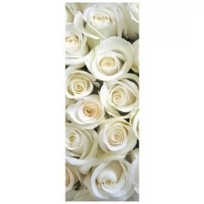 Фотообои Milan Белые розы, M 106, 100х270 см, виниловые на флизелиновой основе