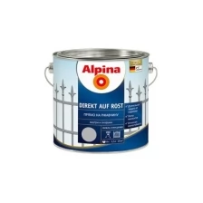 Краска по металлу 3 в 1 Alpina Direkt auf Rost RAL (0,75л) черный RAL 9005